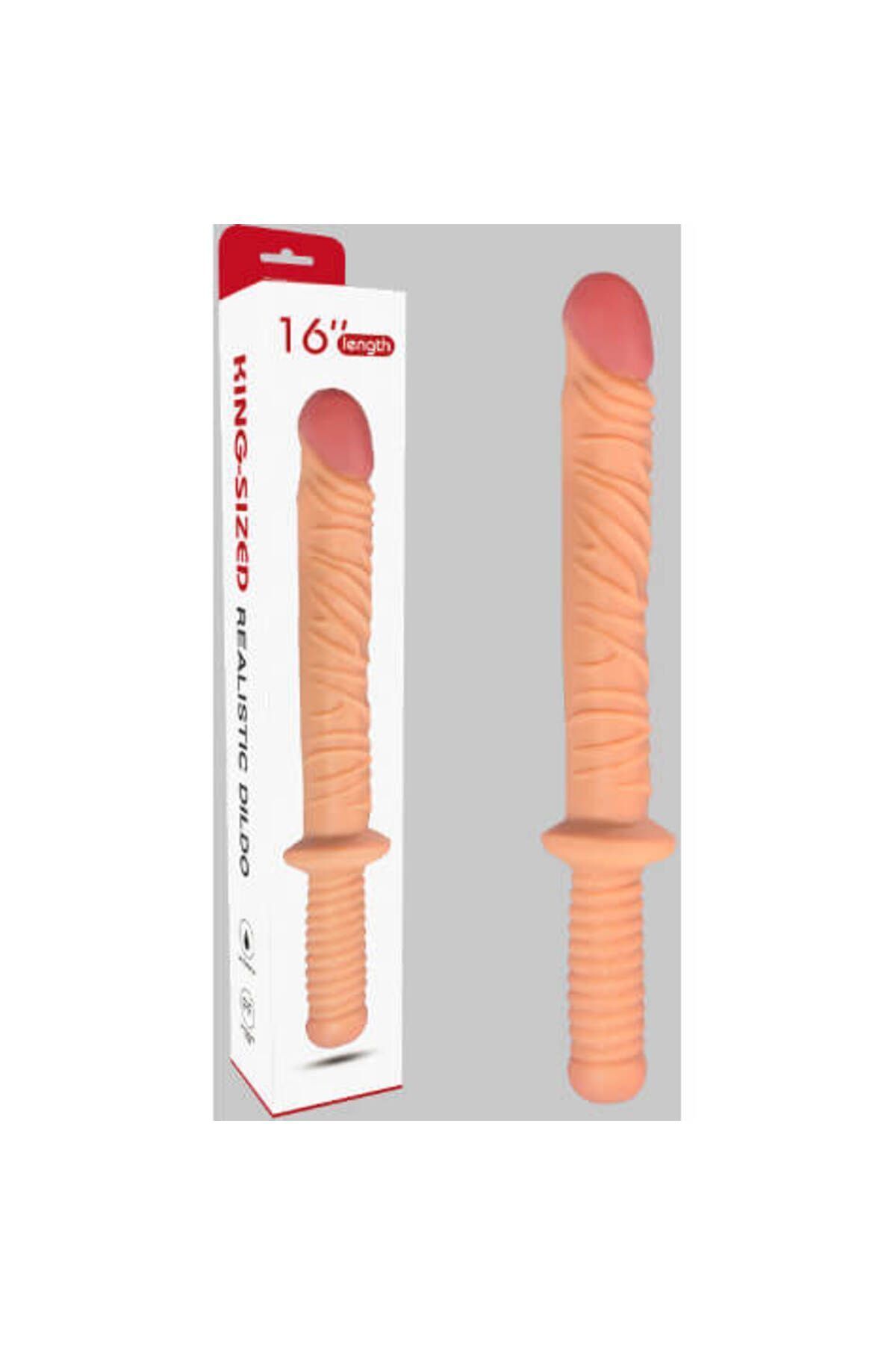 1_org_zoom-1761.jpg Damarlı Dildo - 40 cm Uzunluk, Esnek TPE Malzeme Realistik Et Dokusunda - Görsel 1
