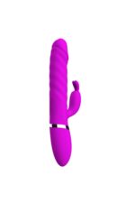 Mor Titreşimli G Noktası Tavşan Vibratör - 12 Mod-Yukarı Aşağı Hareketli-Boğumlu -2 Motorlu - Görsel 4