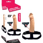 Hollow Extender İçi Boş 20 cm Belden Bağlama Dildo | Realistik Kemerli | Medikal Silikon | Esnek
