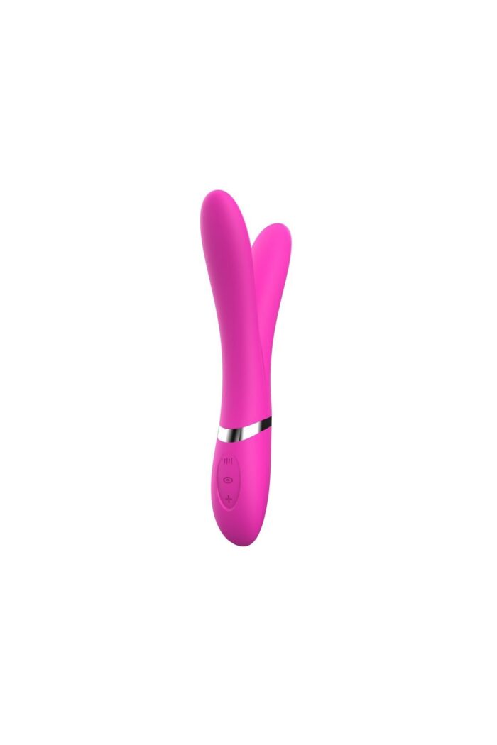 USB Şarjlı Mor Çift Başlıklı Vibratör - Özel Tasarım 22 cm - Görsel 2