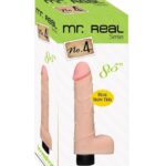 Gerçekçi Titreşimli Dildo - 21.5 cm Uzunluk, Esnek Tasarım, Haz Artırıcı Testisli