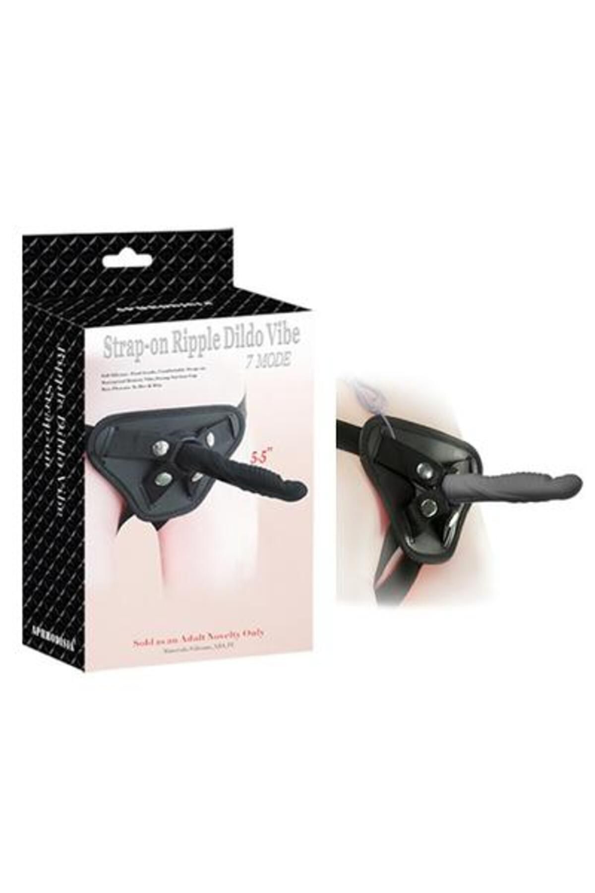 1_org_zoom-1843.jpg Strap-On Ripple 14 cm Dildo 7 Titreşim Modu, Yüksek Kalite TPE, Cilt Dostu Silikon, Esnek Tasarım - Görsel 1
