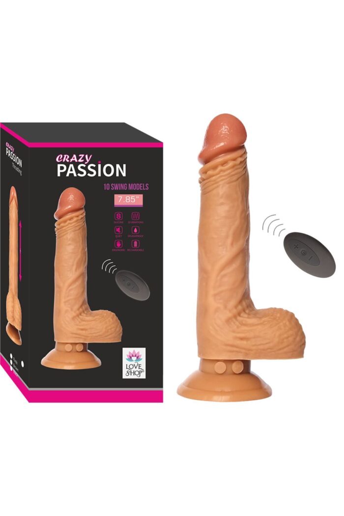Yukarı Aşağı Rotasyonlu-Realistik Vibratör - Klitoris ve Anal Uyarıcı - 10 Mod - Uzunluk 20,3 cm - Görsel 3