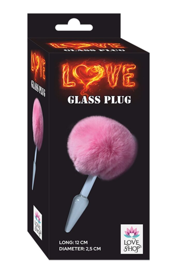 Pembe Cam Anal Plug - Özel Tasarım - Zevki Artıran Materyaller - Uzunluk 11.6 cm - Image 2