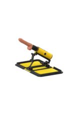 Özel Dekor Çantalı Makine - 14 cm Yapay Penis, 190 Sürtünme, Sarı - Görsel 2