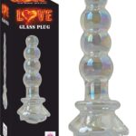 Cam Anal Plug - Özel Tasarım - Boğumlu-Cilt Dostu - Uzunluk 14,2 cm 2,9 cm En