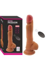 Uzaktan Kumandalı Yukarı Aşağı Hareketli Realistik Vibratör Penis - FDA Onaylı - Uzunluk 21.5 cm