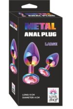 Metalik Neon Renkli Anal Plug - Metalik Renklerle Farklı Boyutlarda Anal Zevk - Görsel 2