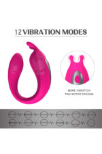Pembe Vajinal ve Anal Vibratör - Yüksek Frekans Titreşim - Uzaktan Kumandalı - Ergonomik Tasarım - Görsel 5