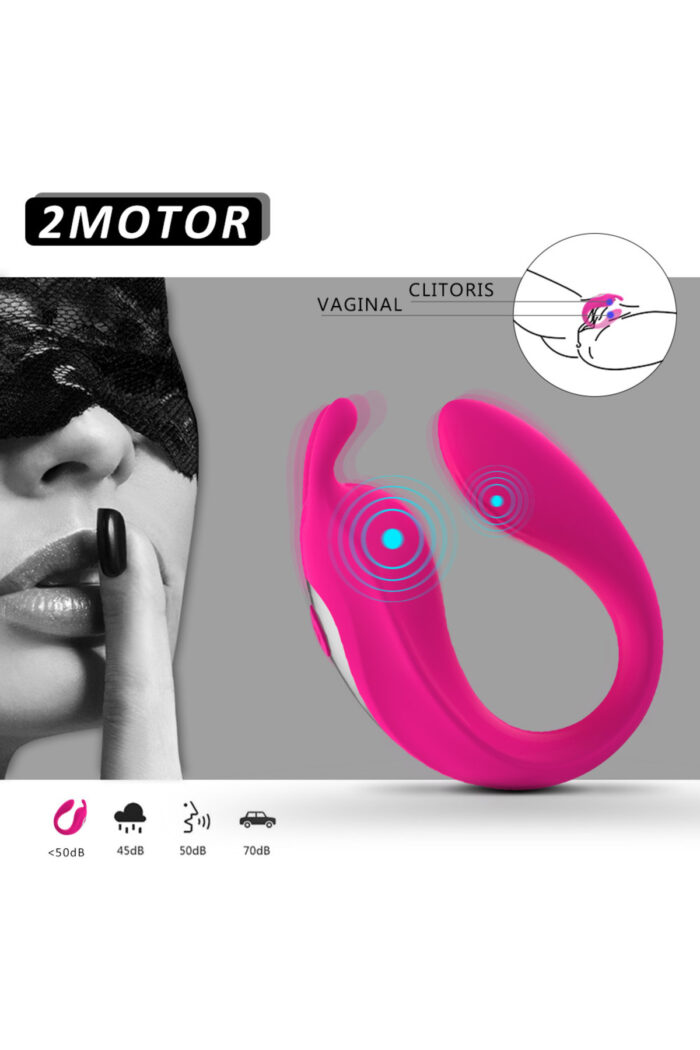 Pembe Vajinal ve Anal Vibratör - Yüksek Frekans Titreşim - Uzaktan Kumandalı - Ergonomik Tasarım - Image 6