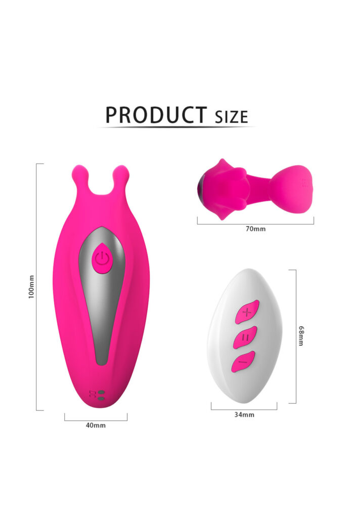 Pembe Vajinal ve Anal Vibratör - Yüksek Frekans Titreşim - Uzaktan Kumandalı - Ergonomik Tasarım - Image 7