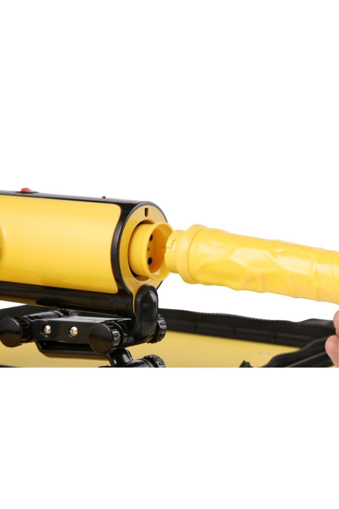 Özel Retro Tasarım Dekor Çantalı Haz Makinesi - 16 cm Yapay Penis, 43 Derece Isıtma, Mavi - Görsel 4