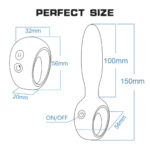 Siyah Yüksek Frekanslı Vibratör - 12 Farklı Mod - Sessiz ve Ergonomik Tasarım - FDA Onaylı Silikon
