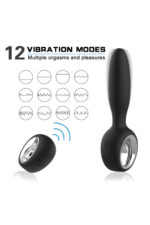 Siyah Yüksek Frekanslı Vibratör - 12 Farklı Mod - Sessiz ve Ergonomik Tasarım - FDA Onaylı Silikon - Görsel 2