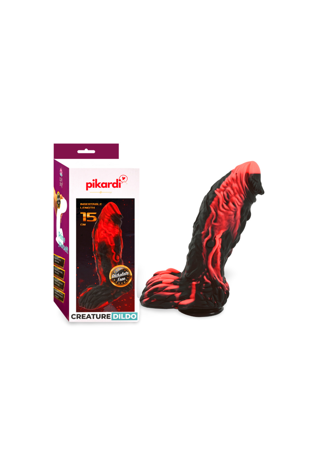 1_org_zoom-2154.jpg Renkli Doğal Hissettirici Dildo Tırtıklı - Çok Özel Yapıda Görünümlü (Uzaylı-Yaratık)*Penis Vantuzlu - Görsel 1