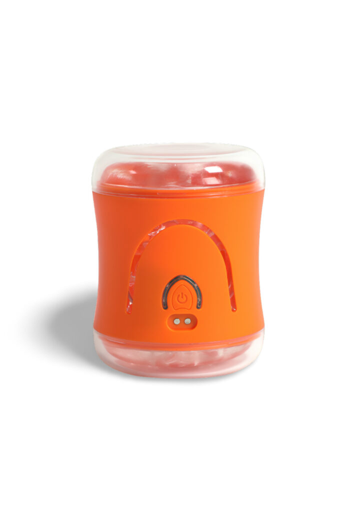 10 Modlu Titreşimli Erkek Mastürbatör - USB Şarjlı * Kutulu * ORANGE - Image 3