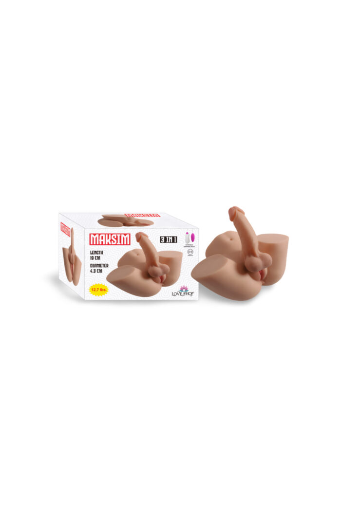 MAKSİM MASTÜRBATÖR / 3'ü 1 Arada Titreşimli Erkek Gövde Beb eği - Image 2