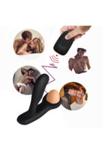 Masaj İçin Kullanılabilir -Uzaktan Kumandalı -USB Şarjlı - Titreşimli (11+11 Mod)-Isıtmalı - Image 5