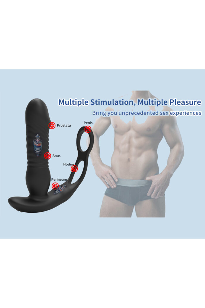 SEPHO RİNG VİBRATİNG - Anal Penis Ringi- Uzaktan Kumandalı 16 Titreşim- Yukarı-Aşağı Salınım - Image 5
