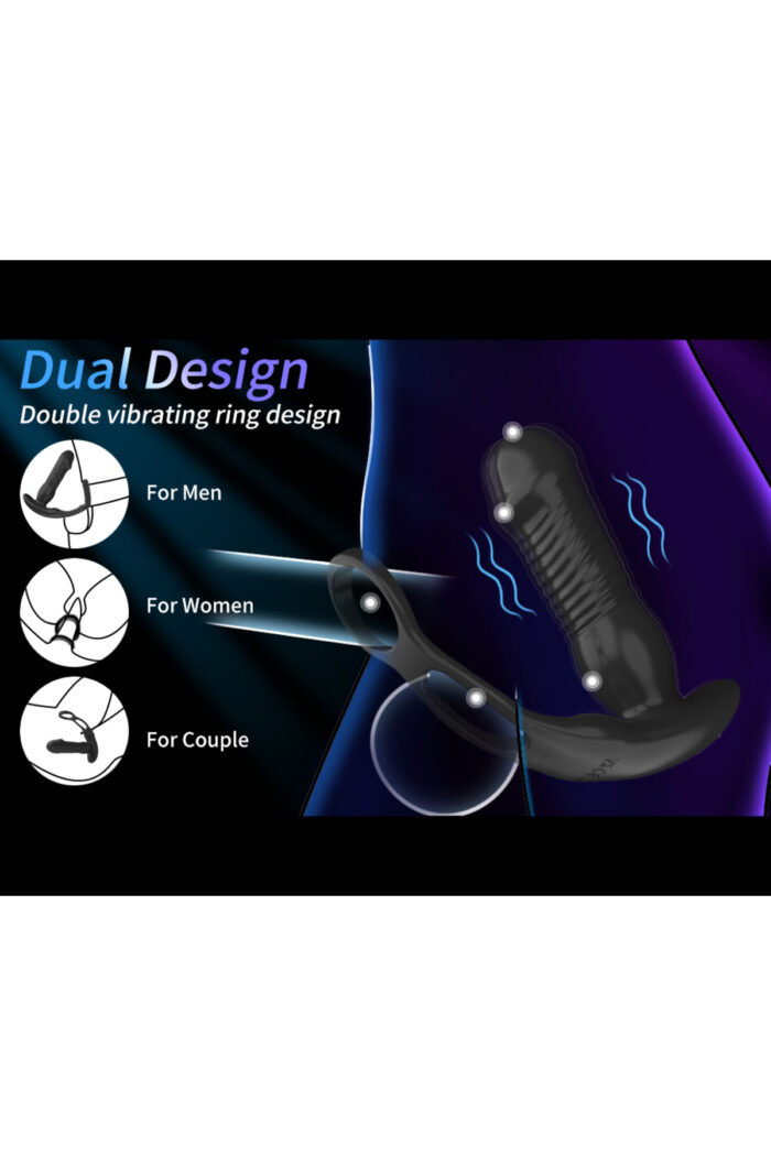 SEPHO RİNG VİBRATİNG - Anal Penis Ringi- Uzaktan Kumandalı 16 Titreşim- Yukarı-Aşağı Salınım - Image 6
