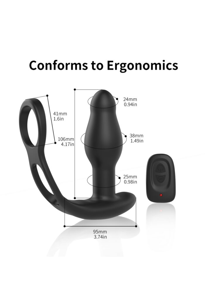 ARES Ring Vibrating- Masaj İçin - Sessiz Çalışma Özelliği USB' Den Şarj -Uzaktan Kumandalı - Image 2