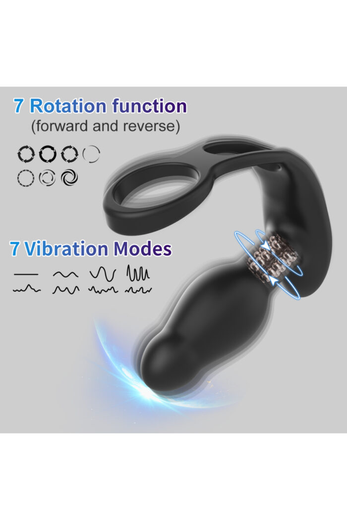 ARES Ring Vibrating- Masaj İçin - Sessiz Çalışma Özelliği USB' Den Şarj -Uzaktan Kumandalı - Image 3