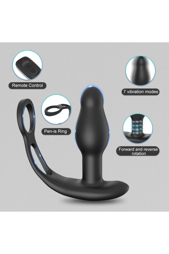 ARES Ring Vibrating- Masaj İçin - Sessiz Çalışma Özelliği USB' Den Şarj -Uzaktan Kumandalı - Image 4