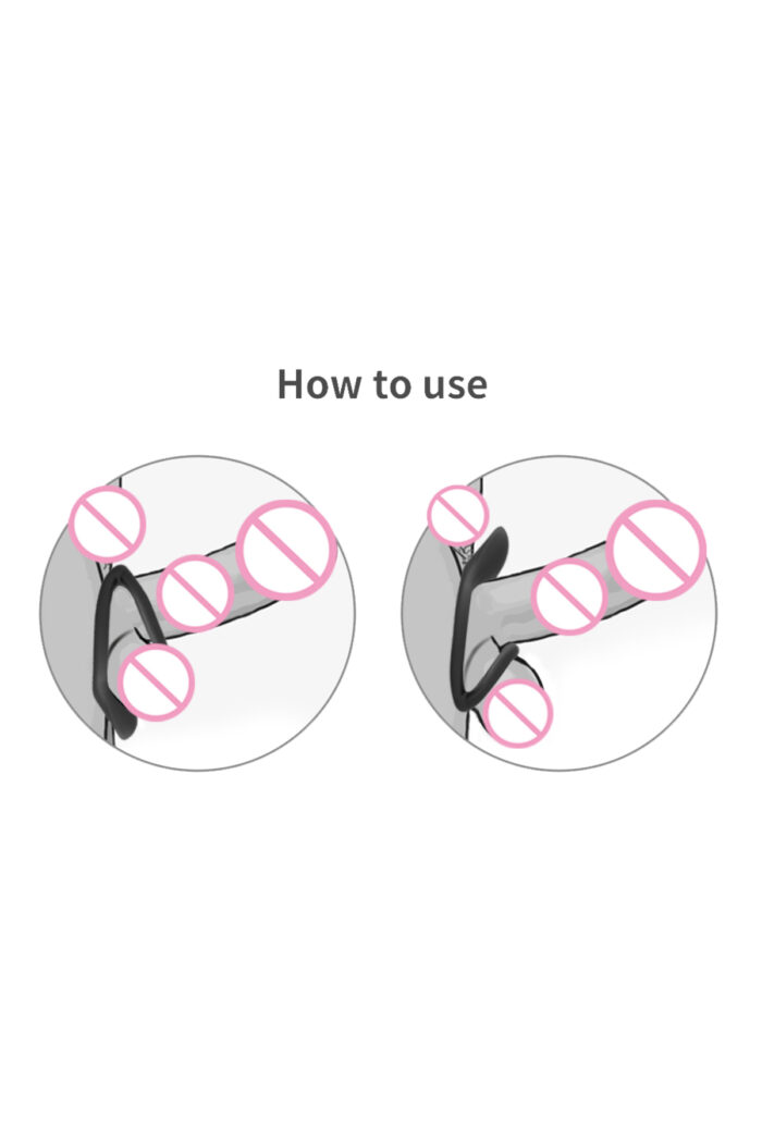Sertleşme - Medikal Silikon Testis Geçmeli Penis Halkası - Image 6