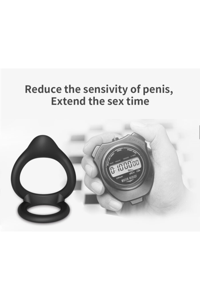 Sertleşme - Medikal Silikon Testis Geçmeli Penis Halkası - Image 7