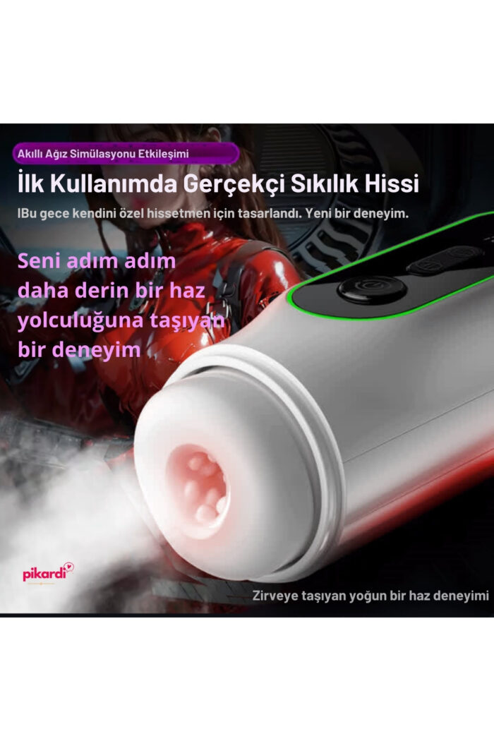 Akıllı Isıtmalı-Chang Jiang Dijital Ekranlı- Erkek Mastürbatör – 9 Titreşim - 4 Emiş Modu - Image 6