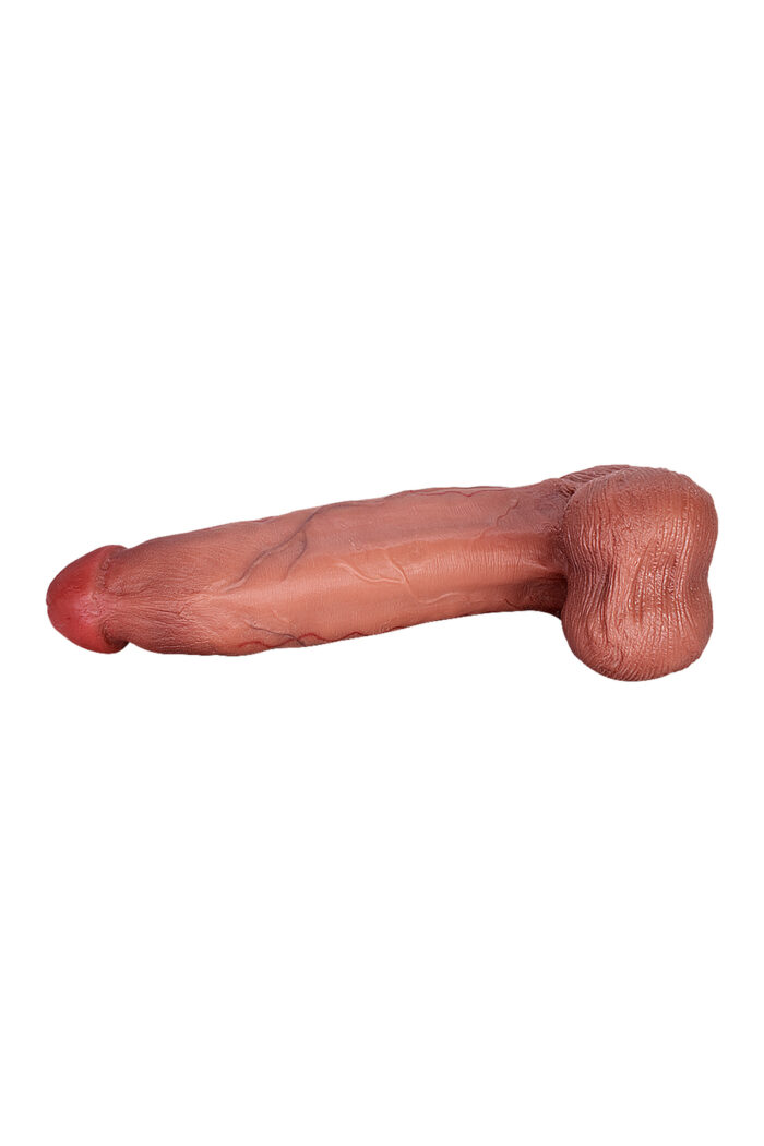 Mario Titreşimli Realistik Dildo – Çift Katman TPE, Kumandalı, 33 cm Vibratör - Image 7
