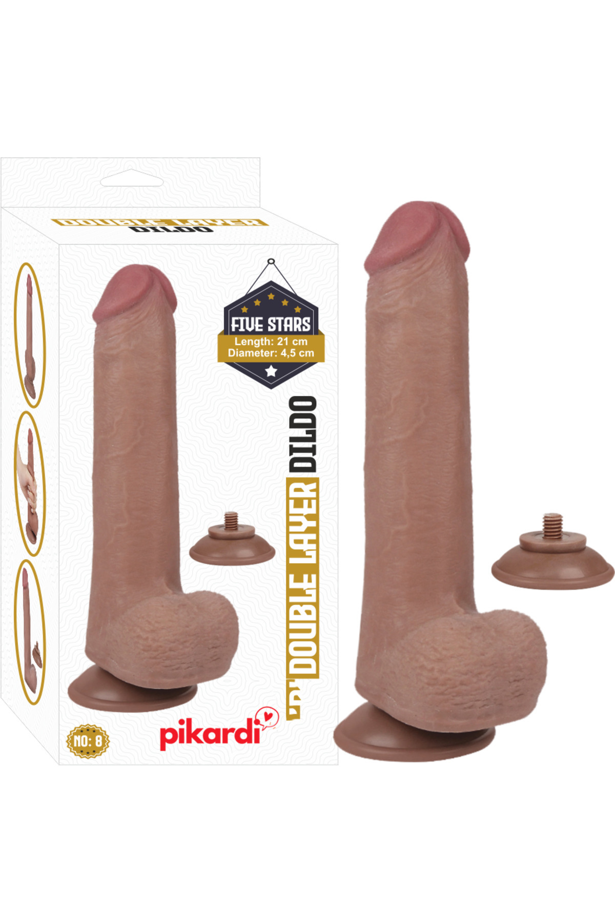 1_org_zoom-2431.jpg Double Layer Realistik Dildo – Çift Katman TPE, Güçlü Vantuzlu, 21 cm - Görsel 1