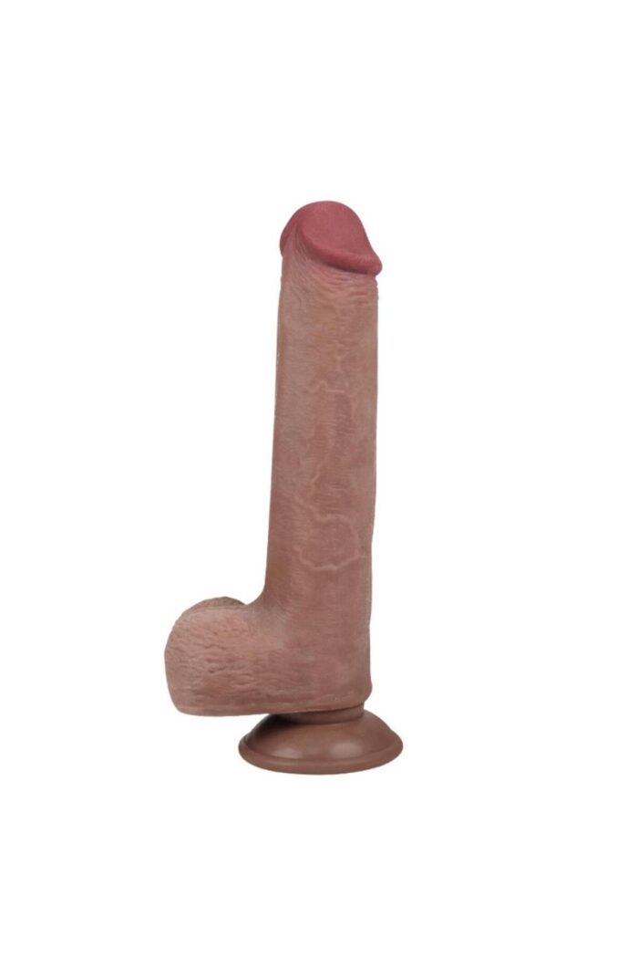 Double Layer Realistik Dildo – Çift Katman TPE, Güçlü Vantuzlu, 21 cm - Image 6
