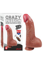 Crazy Çift Katmanlı -Yukarı Aşağı Hareketli-Çift Motorlu -Realistik Vibratör ,- Uzaktan Kumandalı