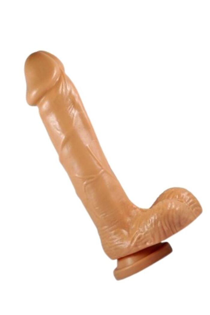 Gerçekçi Penis - 19 cm Uzunluk, Esnek Tasarım, Kemerli Kullanım, Damarlı Yapı - Image 8