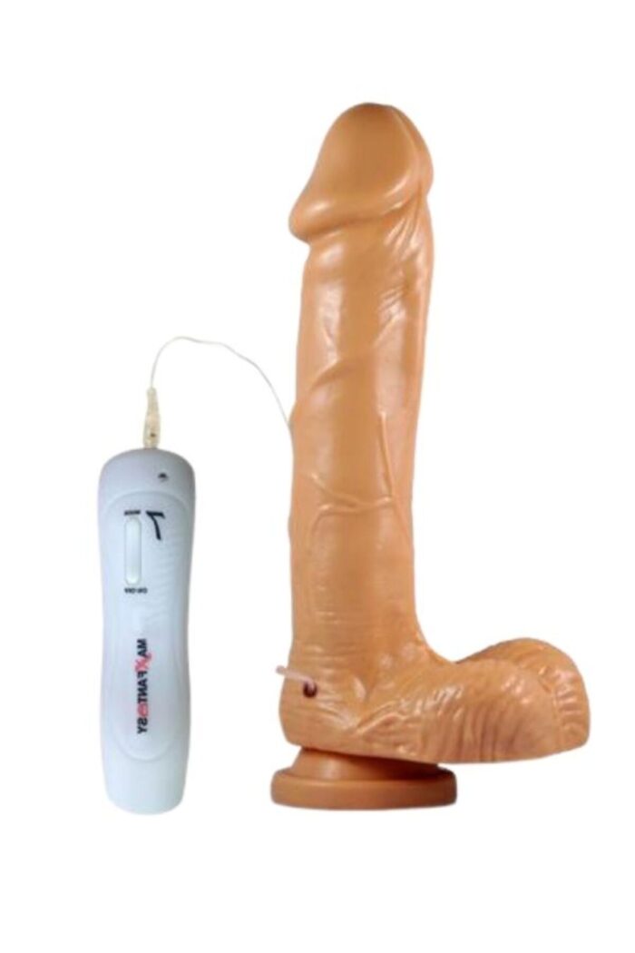 Artırıcı Dildo - 19 cm Uzunluk, Titreşimli, Esnek Tasarım, Realistik Yüzey - Image 4