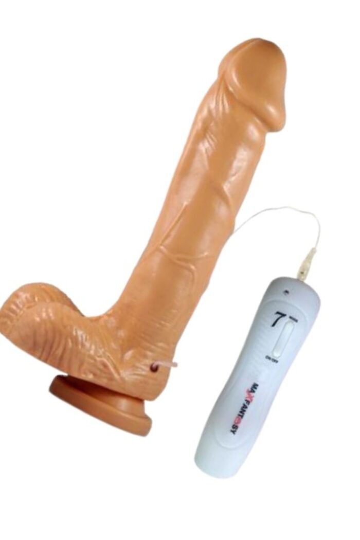 Artırıcı Dildo - 19 cm Uzunluk, Titreşimli, Esnek Tasarım, Realistik Yüzey - Image 5