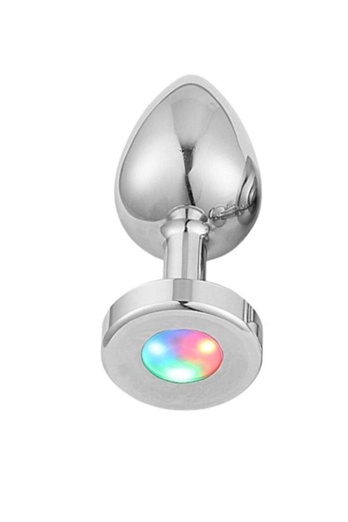 Metal Anal Plug Işıklı Small* Işıklı Metal Plug * Alimünyum Alaşımlı Çelik Materyal * Max. Çap 2.8 cm * Max. Uzunluk 7 cm *net Ağırlık 68 gr * BLASTER AMBALAJ * GÜMÜŞ RENKLİ - Görsel 3