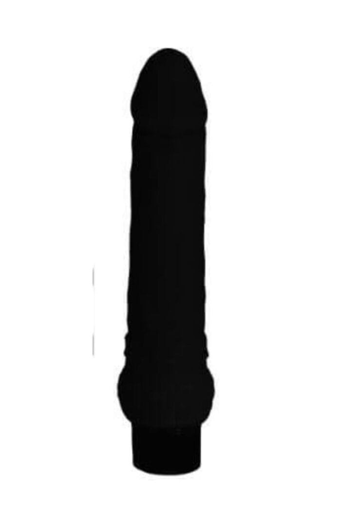 Siyah Titreşimli Damarlı Dildo - Esnek Yapı, Ten Hassasiyeti - Görsel 5