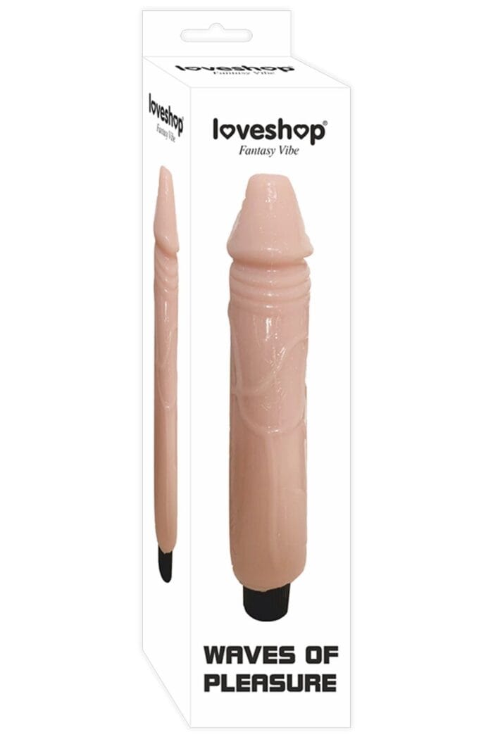 Açık Ten Renkli Titreşimli Damarlı Vibratör Dildo - - Image 2