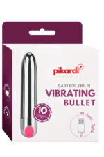 VIBRATING BULLET-Pürüzsüz Yüzey, USB Şarjlı Su Geçirmez - 9 cm Güçlü Titreşim Çift Ve Çoklu Kullanım - Görsel 3