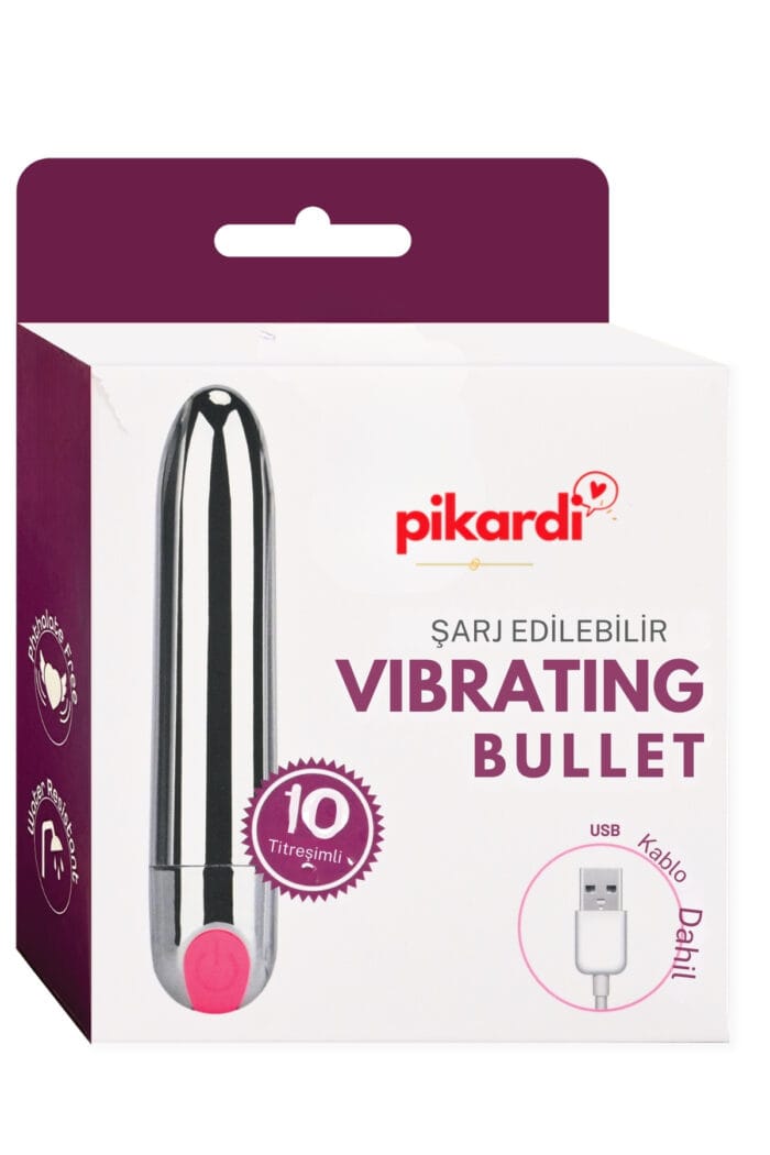 VIBRATING BULLET - Pürüzsüz Yüzey, USB Şarjlı Su Geçirmez - 9 cm Güçlü Titreşim - Image 3