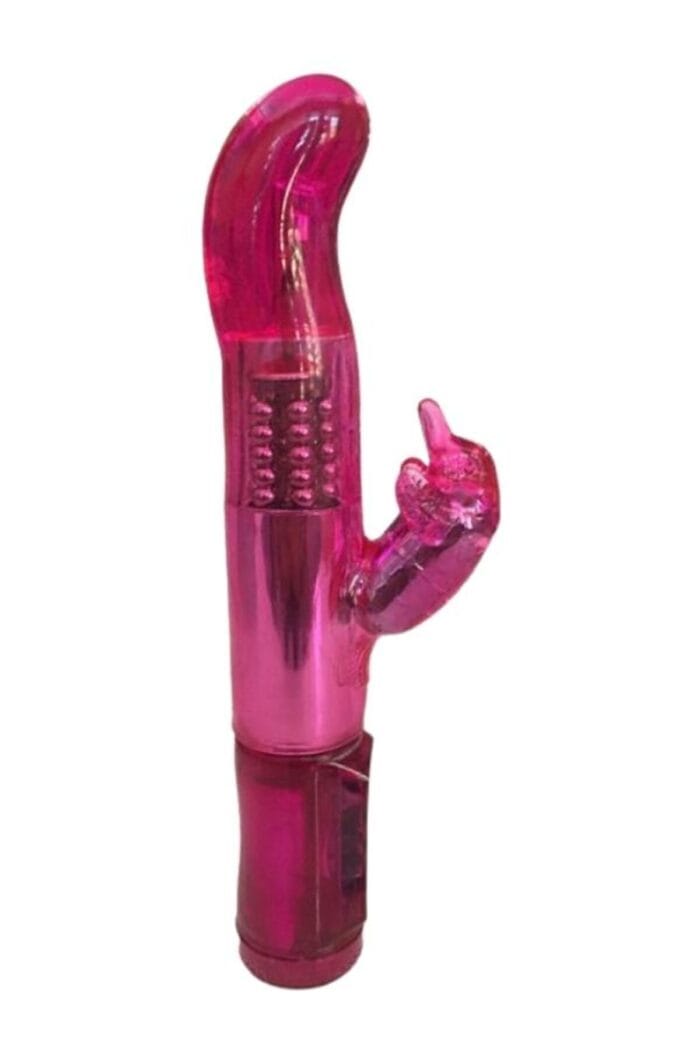 Pembe Rotasyonlu Döner Başlıklı Titreşimli Tavşan Vibratör Su Geçirmez 23 cm 12 Fonksiyon - Görsel 2