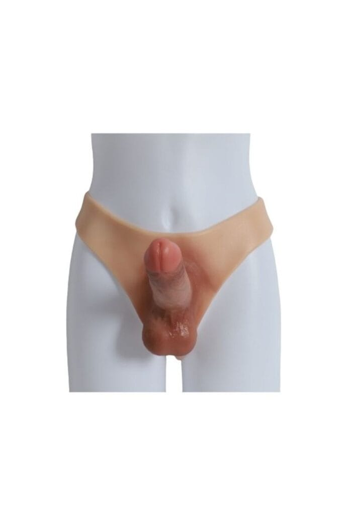 STRAP-ON GİYİLEBİLİR İÇİ DOLU*- GİYİLEBİLİR SİLİKON PENİS UZUNLUĞU 24 CM, 4,5 CM GENİŞLİKTE KULLANILABİLİR BOYU 19 CM - Görsel 7