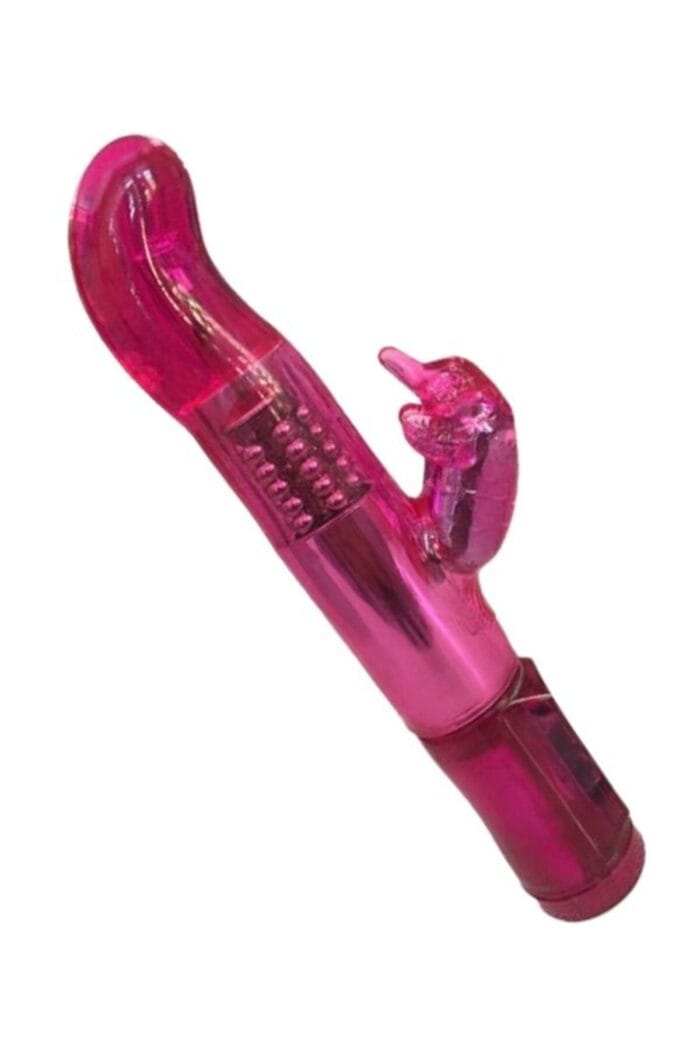 Pembe Rotasyonlu Döner Başlıklı Titreşimli Tavşan Vibratör Su Geçirmez 23 cm 12 Fonksiyon - Görsel 3