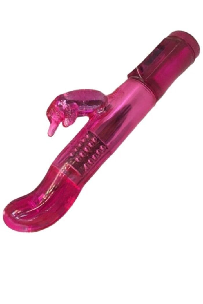 Pembe Rotasyonlu Döner Başlıklı Titreşimli Tavşan Vibratör Su Geçirmez 23 cm 12 Fonksiyon - Görsel 4