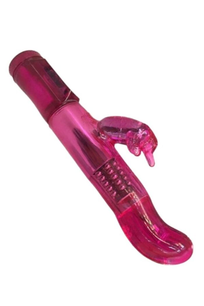 Pembe Rotasyonlu Döner Başlıklı Titreşimli Tavşan Vibratör Su Geçirmez 23 cm 12 Fonksiyon - Görsel 6