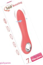 gizlipaketim / 360 Rotation Vibrators * 360 Derece Hareket Kabiliyeti * Klitoris Uyarıcılı * 19 cm Uzunluk * 7 Fonksiyonel Titreşimli * Waterproff Özellik* Turuncu Renkli - Image 6