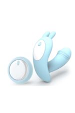 LİTTLE DANCE 12 Fonksiyonlu Titreşimli Çift Motorlu Vibratör -Kumandalı - Klitoris Uyarıcı - Mavi - Görsel 2