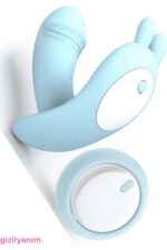 LİTTLE DANCE 12 Fonksiyonlu Titreşimli Çift Motorlu Vibratör -Kumandalı - Klitoris Uyarıcı - Mavi - Görsel 4